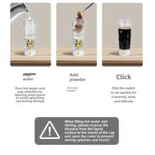 SimpleCupRealm 电动蛋白粉摇摇杯，24盎司USB充电搅拌杯，自动摇摇杯搅拌器摇摇杯，不结块自动搅拌，牛奶咖啡蛋白粉搅拌壶，适用于健身和户外运动必备物品