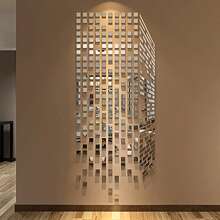 100/200/500 pièces, miroirs en verre mini carrés de 2 cm, carreaux de mosaïque en miroir acrylique, autocollants muraux géométriques pour la décoration de la maison, de la chambre à coucher, du salon/salle de bain, surface en verre, brillants et réutilisables, carreaux de miroir décoratifs pour la maison DIY, installation sur surfaces multiples, convient pour les cadeaux DIY, les loisirs créatifs, les fournitures d'art, la décoration murale et de porte de la maison