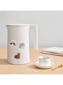 50pcs/Pack Cute Cartoon Pet Dog Cat Meme Stickers, Fun Aesthetic Labels For Scrapbooking, Stationery, Cards, Envelopes, Guitars, Instruments, Halloween, Christmas Gifts, Teens Party Supplies, Rewards, Motivation