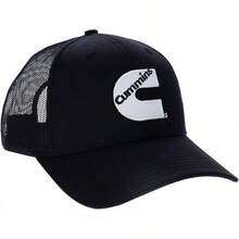 Cummins Trucker Hat - Gorra de béisbol para Hombre y Mujer, Gorra de béisbol con Espalda de Malla, Gorra de Camionero Snapback - Negro - - Ver 5