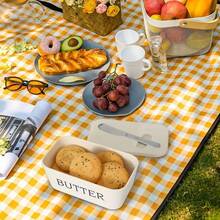 Premium PP Butter Plate With Knife – Large, Durable, And Easy-To-Clean Butter Storage Container For The Kitchen, Suitable For Home Use | Stylish Design | Durable Plastic