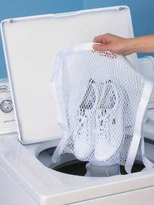 1/2pcs Shoe Cleaning Bag With Drawstring, Suitable For Sportswear, Clothing And Household/Commercial Laundry - Multicolor - View 9