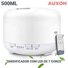 500ML Humidifier Diffuser Aromatizer 7 Color LED Light With Remote Control - Trắng - Xem 1