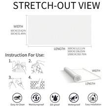 1 Roll Of Pure White Macaron Wallpaper, Self-Adhesive Wallpaper Made Of Aluminium Foil PET, Peel & Stick Waterproof Removable Wall Stickers, Suitable For Home, Living Room, Bedroom, Dormitory Decoration, Wall, Furniture Renovation, Back-To-School Season, Student Dormitory - White - View 4