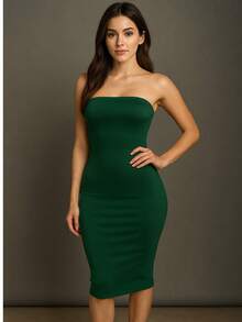 ✨ VESTIDO QUE LO TIENE TODO ✨ ¡Comodidad + sensualidad en una sola prenda! - Verde - Ver 2