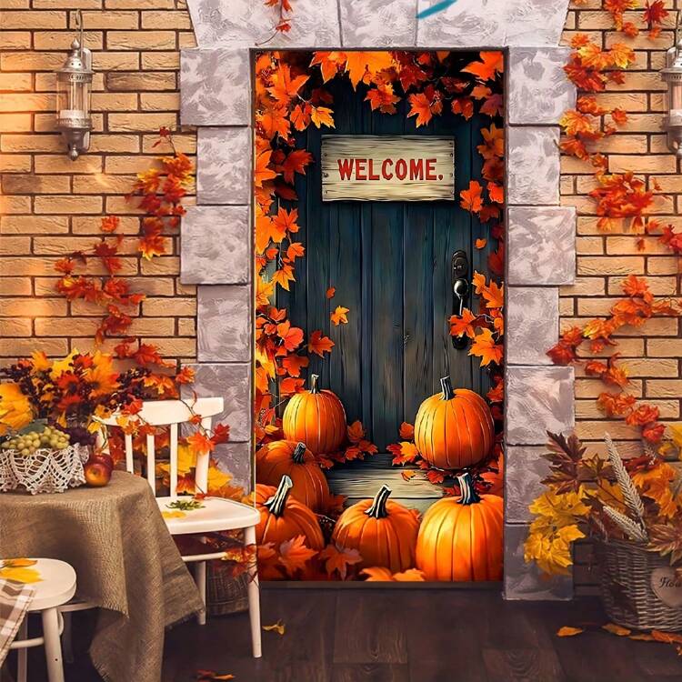 Hello Autumn Banner Set - Ahornblatt Girlande Herbstdeko