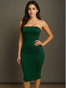 ✨ VESTIDO QUE LO TIENE TODO ✨ ¡Comodidad + sensualidad en una sola prenda! - Verde - Ver 3