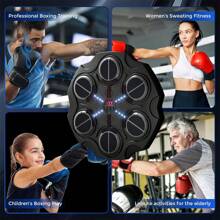 آلة موسيقية للملاكمة،ملاكمة موسيقية للكبار والأطفال ، جهاز تدريب موسيقي ذكي متصل بالبلوتوث مثبت على الحائط ، معدات ضرب مناسبة للتدريب في المنزل