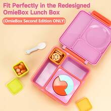 2pcs Silicone Salad Sauce Containers, Square Snack Dip Cup With Lid, Reusable Condiment Containers Dishwasher/Microwave/Fridge, Lunch Box Food Containers 3.5oz/7oz - Multicolor - View 3