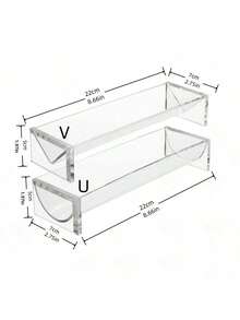 Étagère en acrylique pour craquelins, plateau rectangulaire, présentoir transparent pour macarons et gâteaux, vitrine ronde et carrée pour aliments avec protection UV - Transparent - Voir 2