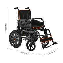 Electric Wheelchair For Adults, 265lbs Capacity, Foldable & Lightweight Motorized Wheelchair, 13-Mile Long Travel Range, All-Terrain Powered Chair, Portable For Seniors & Disabled - US B Type Plug(110-127V) - View 10