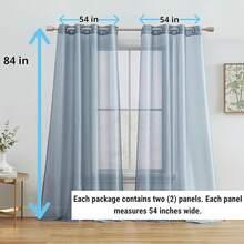 Curtains - Dusty Blue - View 12