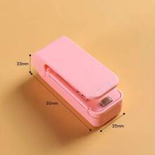 1 件便携式迷你零食封口机，密封防潮食品保鲜塑料袋热封机，家用小型手动压力封口机（不含电池，需单独购买）。 - 彩色 - 查看 2