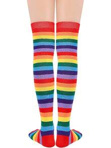 Calcetines de fútbol para niños y niñas - Rojo - Ver 3