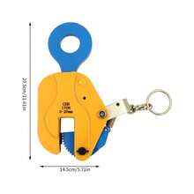 YUNRUX Heavy Duty 1Ton Metal Steel Lifting Clamp Industrial Vertical Plate Sheet Non-Slip 2204.62 Lbs