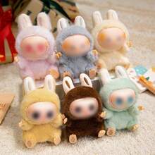 6pcs Doll U Cheap Labu 爆炸钥匙扣小雕像 快速释放 心跳加速 盲盒 乙烯基面 玩具 小雕像礼物 中文版 随机包装（款式随机）