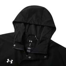 Under Armour 男士梭织连帽夹克，简约休闲风，日常通勤外套，户外运动训练服 23600401-001 - 23600401-001 - 查看 6