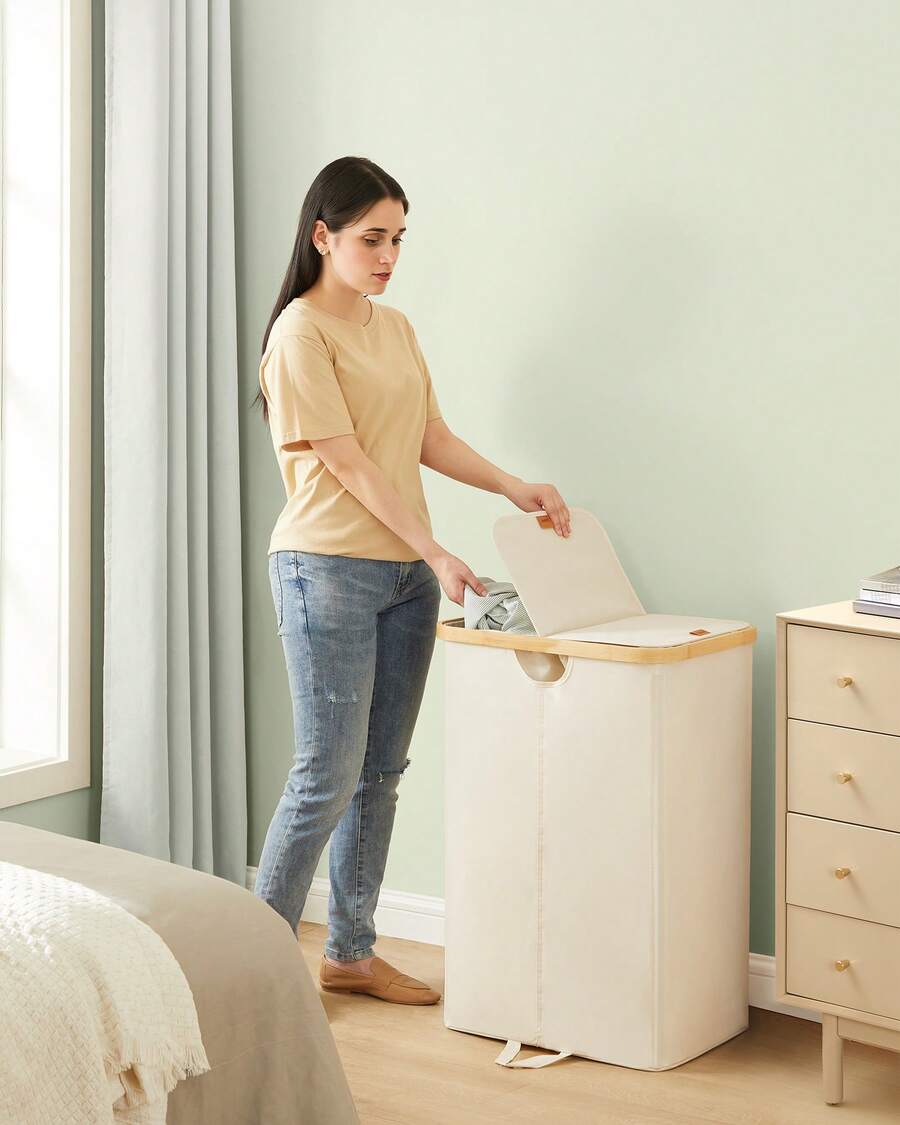 SONGMICS Laundry Baskets - White - View 1