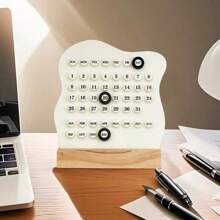 1 Stück Ewiger Planer Kalender - Anpassbares DIY Planungs- und Organisationssystem, kompakter Schreibtischkalender für den täglichen Gebrauch, Ewiges Design - stilvolle Schreibtischzubehör für Heim- und Bürodekoration, ästhetische Dekorationen für eine verbesserte Arbeitsplatzatmosphäre, für Schulmaterial, Schulanfang