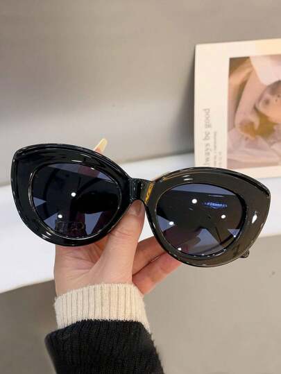 猫眼时尚眼镜，街头风沙滩配饰，优雅夏季沙滩、户外、旅行猫眼设计