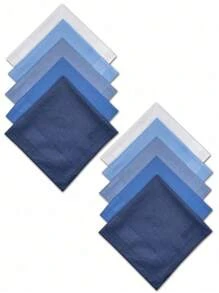 10 Packs Of Pure Color Classic Polyester Absorbent Handkerchiefs, Soft And Comfortable For All Seasons, Small Square Handkerchiefs For Elderly Women To Wipe Sweat, Gifts For Good Friends