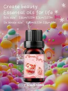 10ml, 9 Unique Food Scented Essential Oils, Suitable For Aroma Stone, Humidifier, Diffuser, DIY Candles, Caramel Pudding, Macaron Honey Water, Pumpkin Pie, Green Grape Gummy, Christmas Cookies, Christmas Cream Sponge Cake, Christmas Yule Log Cake, Donut Fragrance, Great For Valentine's Day, Christmas Eve, And Excellent Gift Choice For Friends - A Variety Of Food Aromatherapy Essential Oils - View 4