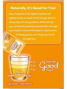 Emergen-C 1000mg Vitamina C en polvo para el apoyo diario del sistema inmunológico, sin cafeína, suplementos de vitamina C con zinc y manganeso, vitaminas B y electrolitos, sabor naranja súper - 30 unidades