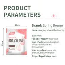 1 Paquete de 500ml Bolsa deshumidificadora colgante, para armario, clóset, espacios pequeños cerrados desodorizante