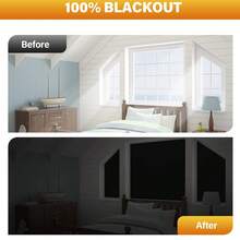 2-Piece Set - Portable Blackout Curtains, Blackout Curtains, 100% Portable Blackout Curtains Suitable For Any Window, Temporary Blackout Curtains For Travelers/Bedrooms