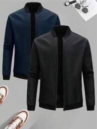Set de 2 chaquetas casuales y versátiles de uso diario y deportivo para hombres