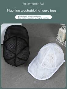 Washing Machine Hat Cleaning Cage, Baseball Cap Cleaning Cage With Net Bag, Suitable For Washing Various Hats