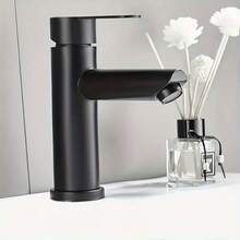 Robinet de chiuvetă de baie negru, apă caldă și rece, cu o singură mâner, robinet de lavoar, mixer, robinet de lavoar, accesorii de baie, ustensile de baie - Multicolor - Vizualizare 4