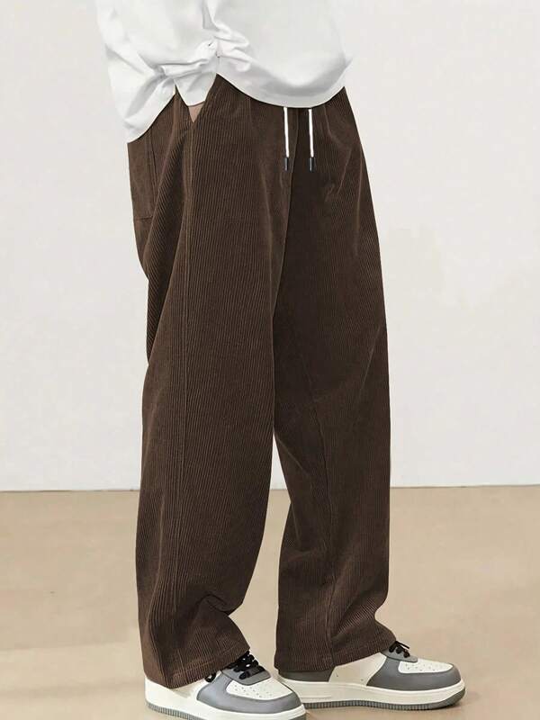 Pantalones estilo Seúl para hombre 2025 - Ajuste relajado con caída entallada, Casual de primavera