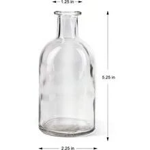 6 Pack Bud Vases For Apothecary Jars Decorative Glass Bottles Wedding Reception Cterpieces Mini Flower Vases Small Medicine Bottles For Home Decor - SmallClear - View 7