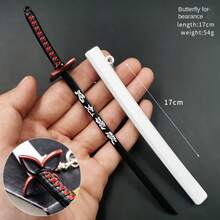 Anime Katana Keychain Set - Mini Sword Model Decor, 54g Collectible, Gift For Birthday, Christmas, Halloween - Multicolor - View 11