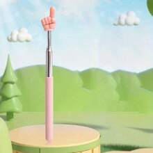 1pc A Retractable Teacher Pointer, A Telescopic Hand Pointer, Mini Retractable Classroom Pointer, Suitable For Elementary And Kindergarten Teachers, Classroom Supplies (Pink, Blue, Yellow, Green, Purple), Home Education.,For School Supplies,Back To School - Multicolor - View 3