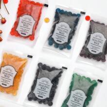 100pcs/Bag Transparent Sealing Wax Beads For Seal Stamp, Handmake Embellishment Of Card Envelope, Fire Lacquer Sealing Wax, For DIY Craft, Gift Wrapping, Envelope Sealing, Party Invitation, Scrapbooking,For School Supplies,Back To School