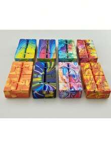 1/3件装星空无限魔方，采用星空配色方案，融入月光森林元素，造型新颖，趣味十足，适合缓解焦虑和压力，是一款减压玩具和生日礼物。 - 彩色 - 查看 4