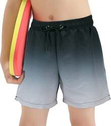 Boys Swim Trunks With Boxer Brief Liner Swim Shorts Compression Liner Youth Anti Trunks Halloween Christmas New Year - Quốc kỳ - Xem 11
