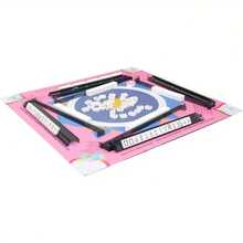 2025 Newest Mahjong Mat, Odorless, Phthalate-Free, Creas-Free American Mahjong Mat, Non-Slip, Noise Canceling Party Party Supplies(31.5 Inches* 31.5 Inches) - 藏蓝色 - 查看 5