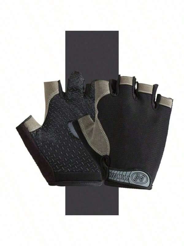 1 Pair Half Finger Fitness, Yoga, Breathable, Active Cycling Gloves, Suitable For Men And Women Outdoor Cycling, Yoga, Fitness