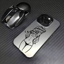 funda de teléfono Funda de teléfono Curve para, S22FE, S23, S24, S22PLUS, S23ULTRA, S23ULTR, iPhone16, 15 14 13 12 11 Pro X XSMAX 8 Plus.SE2 Cubierta trasera anti-caída - Negro - Ver 6