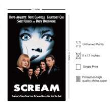 FatCat Wall Graphics Scream - 1996 Movie Poster Frameless 12 X 18 Inch(30cm X 46cm)-LT-071 - 彩色 - 查看 3