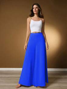 Women Pants - Royal Blue - View 1