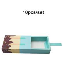 KEXINGYIYI 1/10pcs Ice Cream Shape Gift Boxes, Suitable For Gift Packaging Birthday Wedding Party Favors - Multicolor - View 12