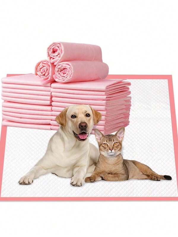 30pcs/20pcs/10pcs Disposable Dog Diaper Pad, Deodorant And Odor-Free Pet Diaper Pad, Leak-Proof Suitable For Cat Diapers, Cat And Dog Diapers Pet Training Pad, Used For Heat, Excitement Urination, Incontinence, Training Female Dogs, Elastic Waist Full Cover Pet Pad, Excellent Water Absorption, No Odor, Leak-Proof And Quick-Drying Design, Leak-Proof Breathable Pad, Cat And Dog Pet Cleaning Products, Multi-Size (S-M-L-XL)