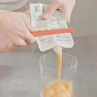 1 件创意牙膏挤压器酱料酱分配器，便携式挤压工具，适用于家庭和旅行厨房配件