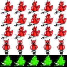 30 Pcs Glow Hair Clips Rave Hair Clips Women Music Festival Holiday Party Supplies (Duck)Valentine's Day NPVH - 惡魔鴨 - 查看 1