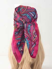 1 件新款波西米亚风格佩斯利印花头巾，女士头巾/围巾/披肩，防晒，适合日常生活和度假穿着，春夏季，学校用品，学院发饰秋季配饰秋冬女士头带发带