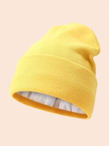 Women'S Silky Satin Beanie -Anti-Static, No Frizz, KnitCap For Winter Warmth